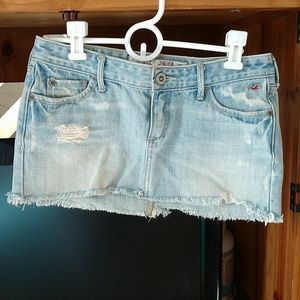 Hollister jean skirt